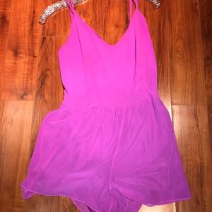 Dolce Vita Purple Low-Back Romper